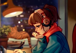 [Blushypixy] Lo-Fi Hip Hop Girl