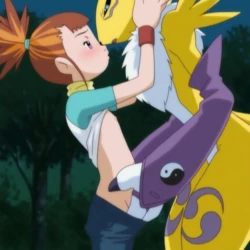 [Reimu] Serving Her Tamer (Digimon Tamers) [AI Generated]