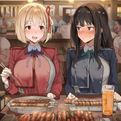 Lycoris Recoil First time 1 [AI Generated] SPONGBOG