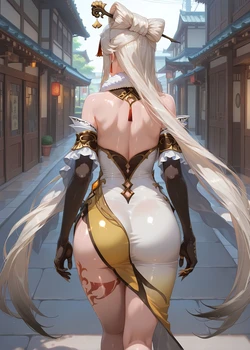 Oki Senpai 🍈🍈凝光 Ningguang ai generated [AI Generated]