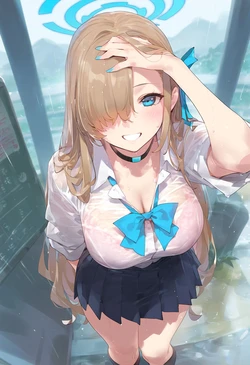 [whitehorde] Bus Stop Love • Ichinose Asuna (booth) [AI Generated]