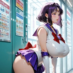 [Watage]165_Sailor Saturn(セーラーサターン) 460pics (Patreon) [AI Generated]
