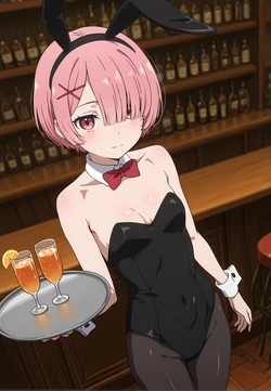 [BBStaff] Ram (Re:Zero kara Hajimeru Isekai Seikatsu) [AI Generated]