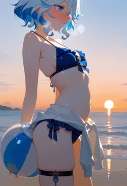 [Cornelia_winterhowl] Furina Bikini Sunset (Patreon) [AI Generated]