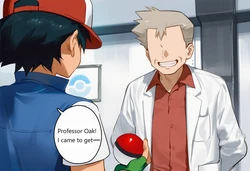 Ash's mother X Oak Howsir [AI generated]