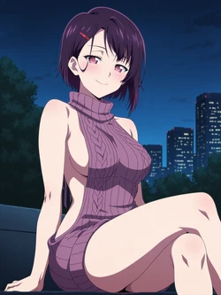 creatai - Shizuka Mikazuki 三日月 閑 (83P) - Sweater (Patreon) [AI Generated]