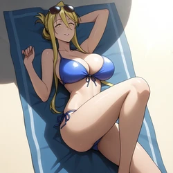 Shizuka Marikawa get hit on at the beach [AI Generated] [Mittoshura]