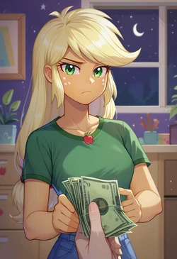 Rough sex for cash - APPLEJACK (AIpajac) [AI Generated]