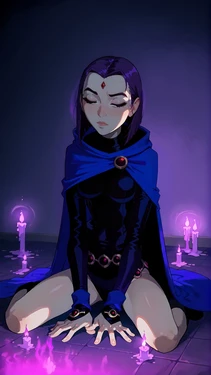 Raven x Starfire x Terra x Jinx - Cursed Ritual  - ArtNoSafe  [AI Generated]