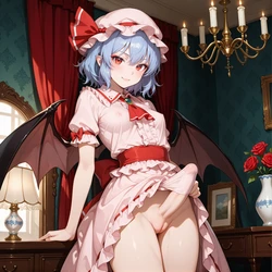 Remilia Scarlet Banana Bouncer (Patreon) [AI Generated]