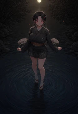 WATER STANDING POV – KIMONO SHORT DRESS TEASE [AI Generated]