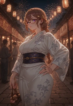 FESTIVAL KIMONO POUT POV – HAND ON HIPS TEASE [AI Generated]
