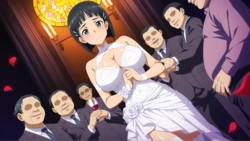 [婚纱+NTR集体寝取]刀剑神域 桐谷直叶 群P新娘 87P[AI Generated]