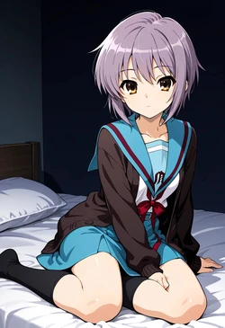 [もくず] Nagato Yuki (The Melancholy of Haruhi Suzumiya) [AI Generated]