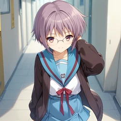 [FictionalEvil] Nagato Yuki (The Melancholy of Haruhi Suzumiya) [AI Generated]