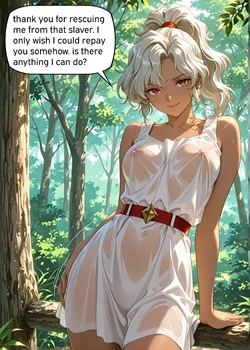 Forest girl wants to thank you for rescuing her [AI Generated]