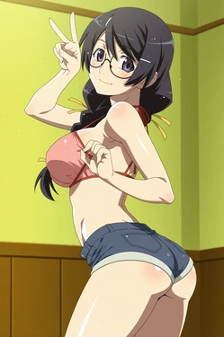 wAItercolor - Tsubasa Hanekawa #1 - Monogatari (REQUEST) + EXTRAS (Patreon) [AI Generated]