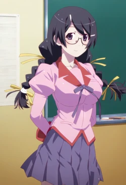 Akrom_AI - Hanekawa Tsubasa 1. 羽川翼 (Patreon) [AI Generated]