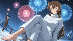 [母子纯爱-人妻-NTR寝取]工藤有希子与新一 冬日热恋 140p[AI Generated]