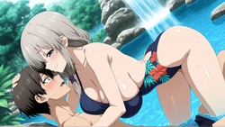 [人妻]宇崎酱想要玩耍 瀑布下的宇崎月 112p[AI Generated]