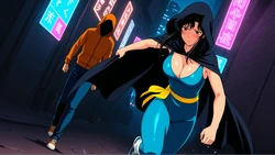 [经典美女]猫眼三姐妹 来生瞳 夜晚街道的激情 116p[AI Generated]