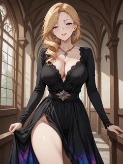 [UnrealBeautyAIMIX] NO.595 Gown Hood Azur Lane (Patreon) [AI Generated]