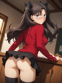 [UnrealBeautyAIMIX] NO.591 Tohsaka Rin 2 Fate Stay Night (Patreon) [AI Generated]