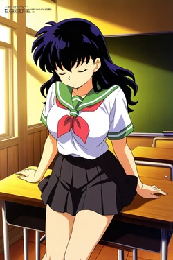 minakaze - [Inuyasha] Kagome Higurashi – Sailor Uniform [AI Generated]
