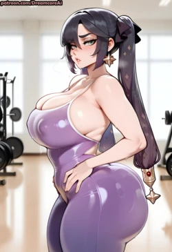 DreamcoreArt - Mona (Genshin Impact) (Patreon) (AI Generated)