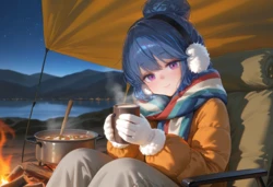 (Patreon) [Adeline] 2025-08-11 Camping Day with Rin-chan 218P [AI Generated]