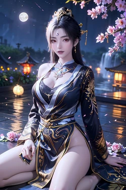 Chinese 3D beautiful girls, AI GENERATED
