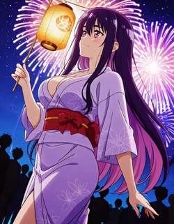 [sarabure] 浴衣でおねショタ イドラ・アーヴォルン (戦隊レッド異世界で冒険者になる). [AI Generated]