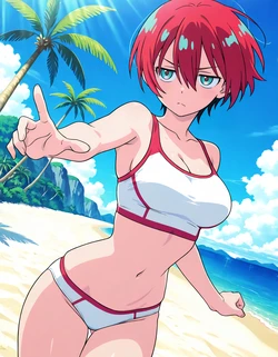 [sarabure] 水着でおねショタ アマテ・ユズリハ (機動戦士 Gundam GQuuuuuuX) [AI Generated]