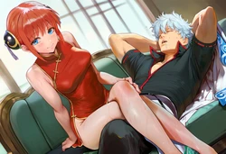 [MOKIIIMOKIII]Gintoki x Kagura[AI Generated]