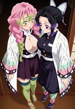 Mitsuri×Shinobu (demon slayer) [Ragnarock] [AI Generated]
