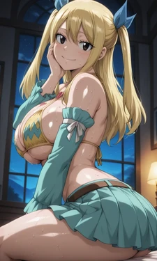[lordwrath AI] ルーシィ・ハートフィリアLucy Heartfilia Stardress Aquarius ( フェアリーテイルFairy Tail) (Patreon) [AI Generated]