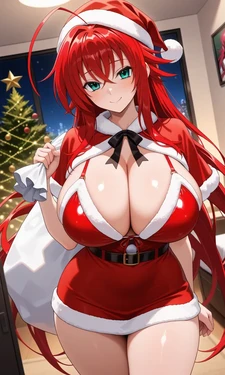 [lordwrath AI] Rías gremory DXD (Santa clothing) (Patreon) [AI Generated]