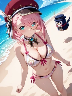 [UnrealBeautyAIMIX] NO.472 Bikini Charlotte Genshin Impact (Patreon) [AI Generated]