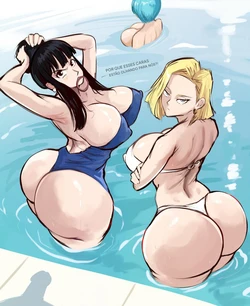 Arachnart chi chi x android 18