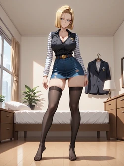 [UnrealBeautyAIMIX] NO.456 Android 18 2 Dragon Ball (Patreon) [AI Generated]