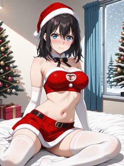 [UnrealBeautyAIMIX] NO.432 Santa Akatsuki Reina Strike the Blood (Patreon) [AI Generated]