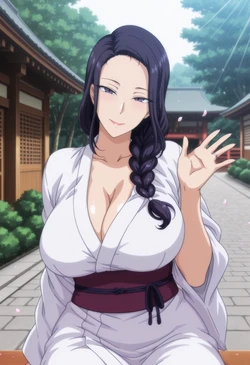 Meowu laha 💘 - Miyajima Tsubaki - Tea House | 🍵 (Patreon) [AI Generated]