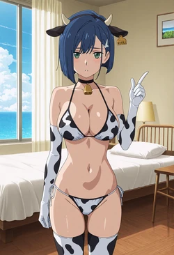 Meowu laha 💘 - [Request] Ichigo | Summer Vacation 🏝️ Milk 🍼 (Patreon) [AI Generated]