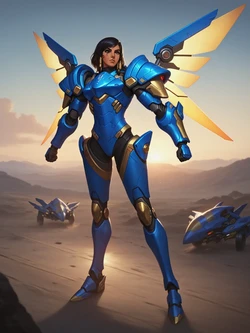 [UnrealBeautyAIMIX] NO.401 Pharah Overwatch (Patreon) [AI Generated]