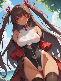 [UnrealBeautyAIMIX] NO.339 Yukikaze Mizuki Taimanin (Patreon) [AI Generated]