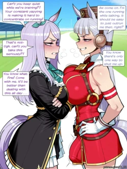 [11_22] Futa Goldship x Mejiro Mcqueen Comic + Image Set [AI generated]