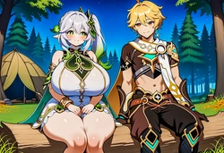 MessingwithAI Request - Nahida x Aether: love in the forest [AI Generated]