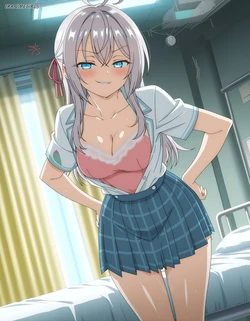 18animegirls - (T2/T3/217p) Alisa Mikhailovna Kujou (アリサ・ミハイロヴナ・九条) + Masachika Kuze (久世 政近) / Infirmary (Patreon) [AI Generated]