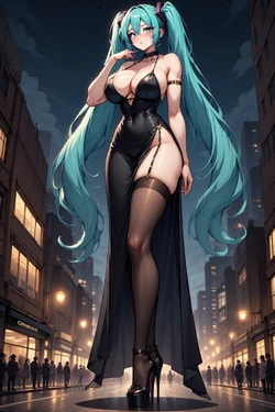 Hatsune Miku Evening Dress [AI Generated]