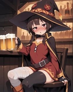 [Nekodrippy] Drunk Megumin #1 (Konosuba) [AI Generated]